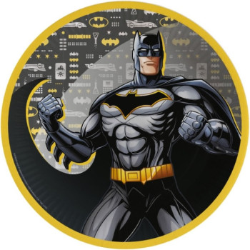 Piatti Batman usa e getta per la decorazione della tavola compleanno supereroe