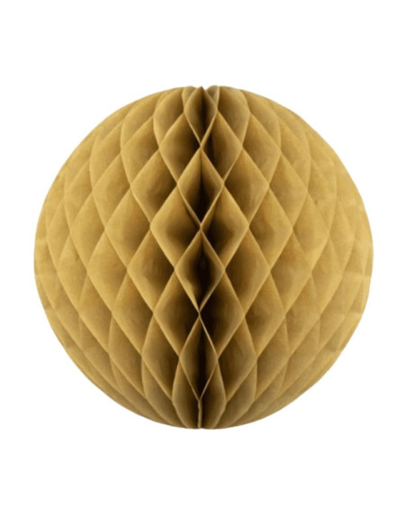 Dekoration Kugel aus goldenem Papier - 20 cm - Party Dekoration - Bellefete.ch