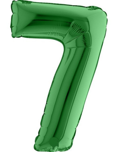 Palloncino foil Numero “7” Verde