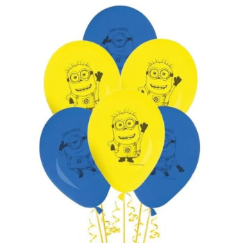 Palloncini in lattice Minions - Decorazione festa bambini - Bellefete.ch - Svizzera