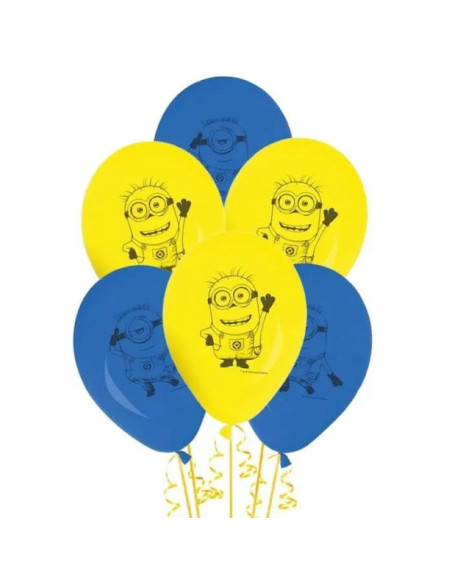 Ballons en latex Minions - Déco de fête enfants - Bellefete.ch - Suisse