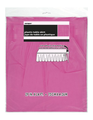 Pinker Tischrock - Tischdekoration