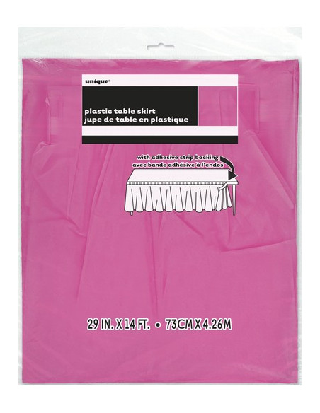 Pinker Tischrock - Tischdekoration