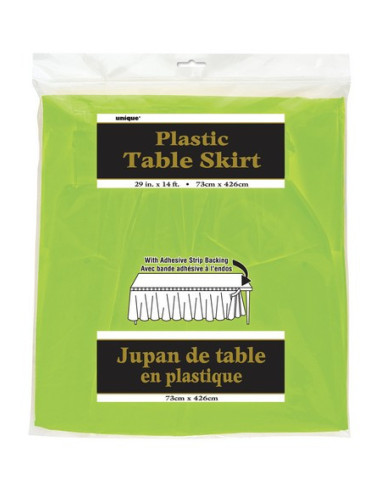 Limettengrüner Tischrock - Tischdekoration
