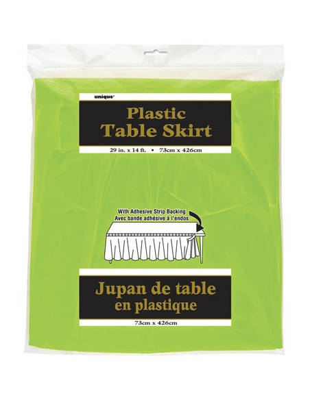 Limettengrüner Tischrock - Tischdekoration