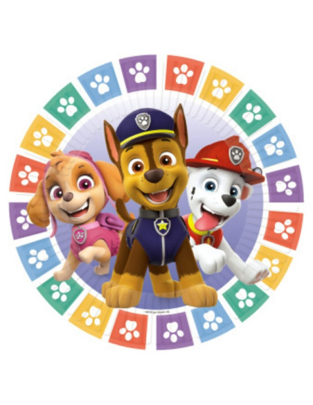 8 Piatti da dessert Pat' Patrouille - Decorazione della tavola Paw Patrol - Bellefete.ch