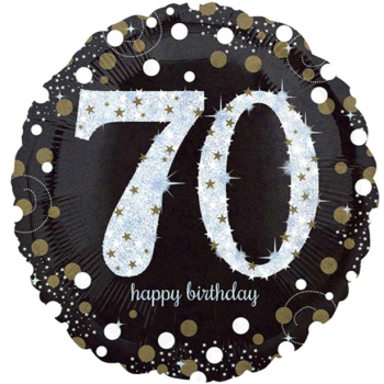Geburtstagsparty Ballon 70 Jahre - Partyartikel - Lieferung in die Schweiz