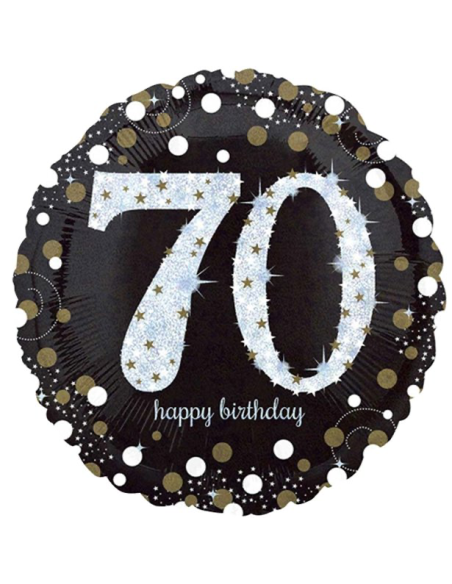 Geburtstagsparty Ballon 70 Jahre - Partyartikel - Lieferung in die Schweiz