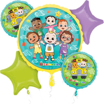 Ballonstrauß Cocomelon – Babygeburtstag Dekoration | BelleFete.ch