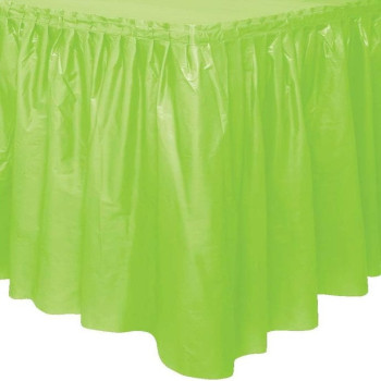 Tischrock aus Kunststoff Lime Green - Tischdekoration - Bellefete.ch