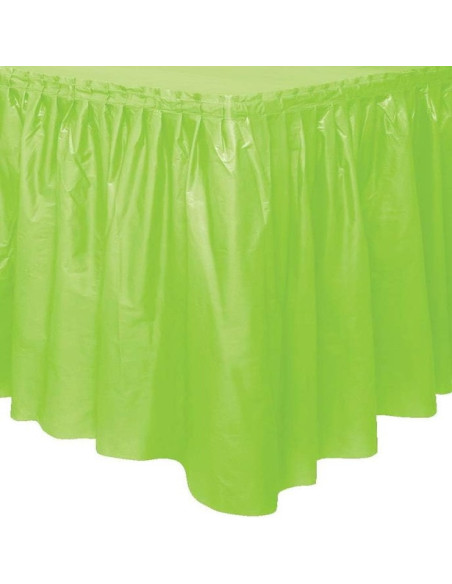 Tischrock aus Kunststoff Lime Green - Tischdekoration - Bellefete.ch