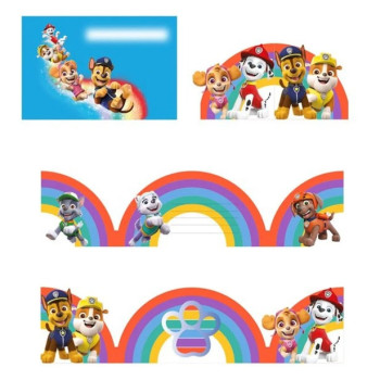 Inviti di compleanno Paw Patrol - Bellefete.ch - Svizzera - Decorazioni per feste Paw Patrol 2