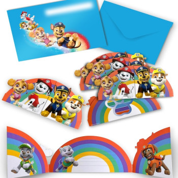 Inviti di compleanno Paw Patrol - Bellefete.ch - Svizzera - Decorazioni per feste Paw Patrol