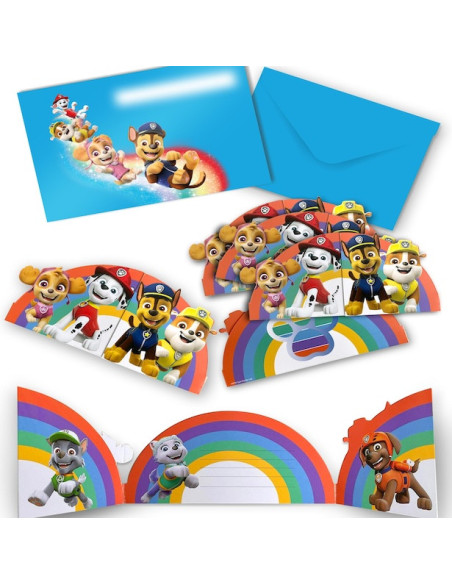 Inviti di compleanno Paw Patrol - Bellefete.ch - Svizzera - Decorazioni per feste Paw Patrol