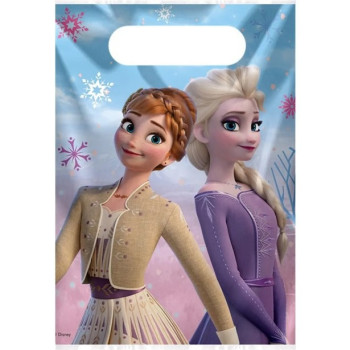 Sachets de fête en plastique Reine des Neiges - Anniversaire Reine des neiges - Livraison en Suisse
