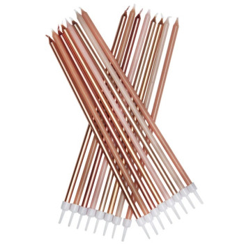 Candele extra alte Mix Rose - Bellefete.ch - Svizzera - Decorazioni per torte
