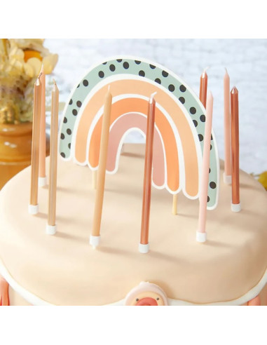 Bougies extra-hautes Mix Rose - Déco pour gâteau