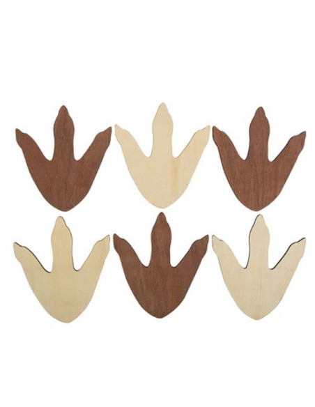 Keine Dinosaurier aus hellem Holz und dunklem Holz - Bellefete.ch - Schweiz - Tischdekoration Dinosaurier