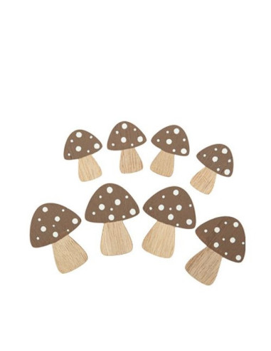 Champignons adhésifs en bois - Décorations de fête - Bellefete.ch - Suisse