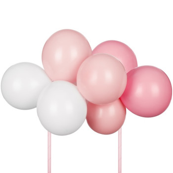 Kuchen Topper aus Luftballons Rosa - Kuchendekoration - Bellefete.ch