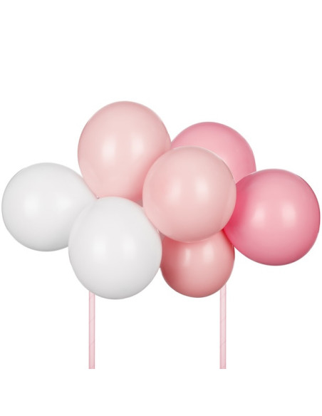 Cake Topper de ballons Rose - Décoration pour gâteau - Bellefete.ch