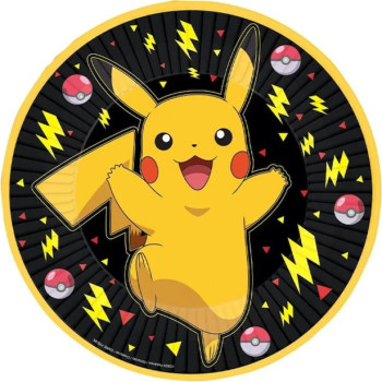 8 Piatti da festa di compleanno Pokémon - Decorazione di compleanno Pikachu - Bellefete.ch