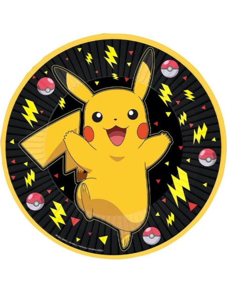 8 Piatti da festa di compleanno Pokémon - Decorazione di compleanno Pikachu - Bellefete.ch 8 Piatti da festa di compleanno Pokémon - Decorazione di compleanno Pikachu - Bellefete.ch