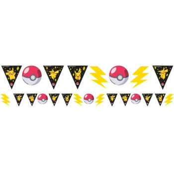 Ghirlanda di festa di gagliardetti Pokémon - Decorazione della sala di compleanno per bambini - Bellefete.ch