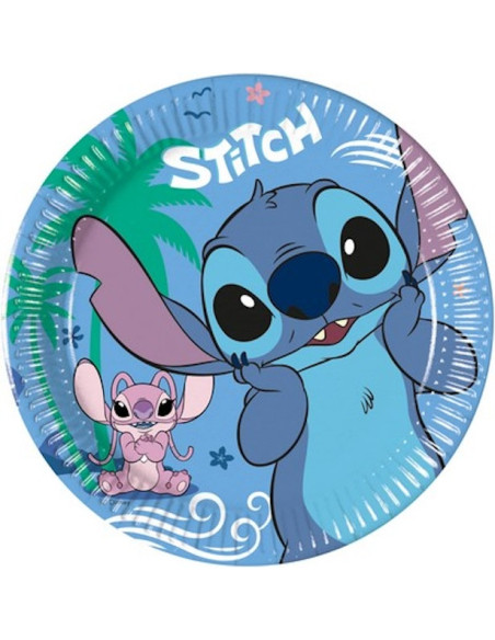 Piatti da dessert Stitch per bambini, stoviglie usa e getta festive Disney
