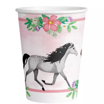 Bicchieri di compleanno Cavalli – tema equitazione | BelleFete.ch