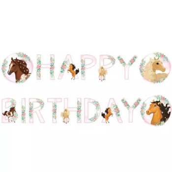 Ghirlanda di compleanno Cavalli - Bellefete.ch - Svizzera - Decorazione di compleanno Cavalli