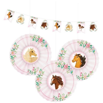 Kit di decorazione Cavalli - Decorazione festa bambino - Bellefete.ch - Svizzera