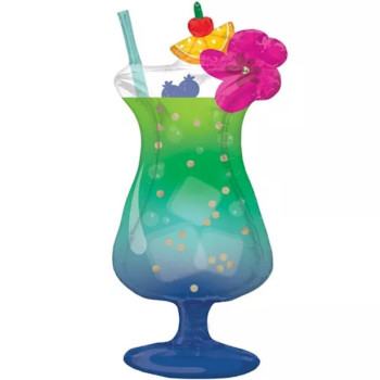 Palloncino gigante cocktail tropicale – Decorazione estate spiaggia festa esotica – Bellefete.ch