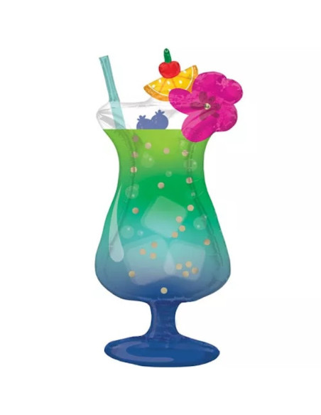 Riesiger tropischer Cocktailballon – Sommerdekoration Strandparty exotisch – Bellefete.ch