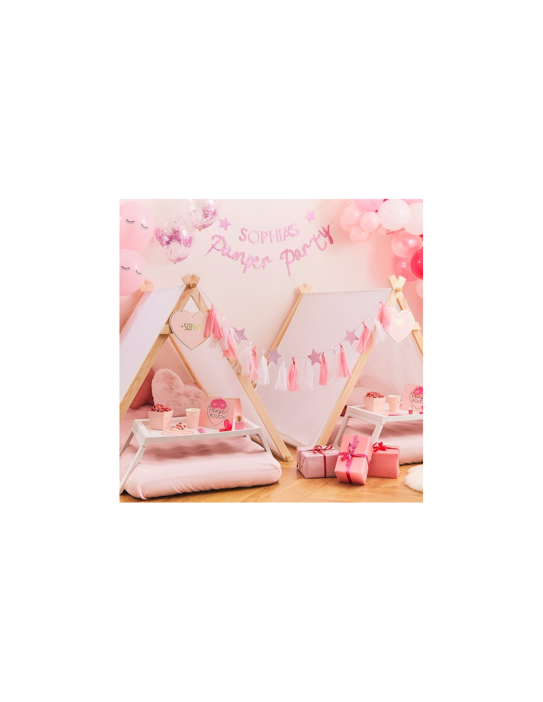 12 Sacchetti Bomboniere Per Pigiama Party A Tema Spa - Scatoline Regalo Per Ospiti - Decorazioni Per Feste In Pigiama Per Bambine E Ragazze - LaVenty