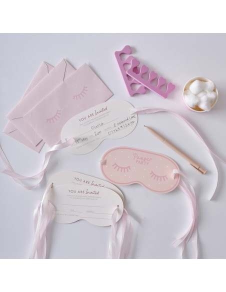 Invitations de fête Pyjama Party - Articles de fête - Bellefete.ch