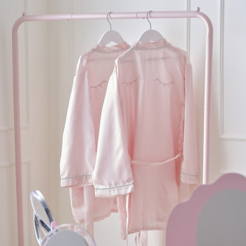 Bestickter Satin-Bantel 9-12 Jahre – Pyjama Party | BelleFete.ch