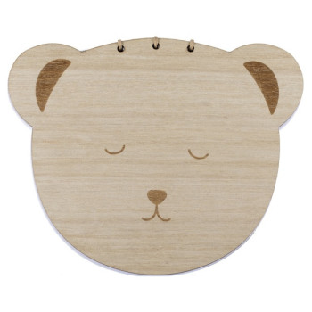 Libro degli ospiti in legno a forma di orsacchiotto - Regali - Accessori per feste - Bellefete.ch - Svizzera 2