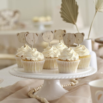 Cake Toppers in legno Orsetto - Decorazioni per torte - Bellefete.ch