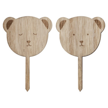 Cake Toppers in legno Orsetto - Decorazioni per torte - Bellefete.ch 2