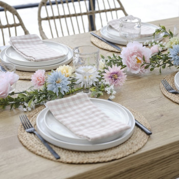 Frühlingsblumen-Laub-Girlande - Tischdekoration - Bellefete.ch