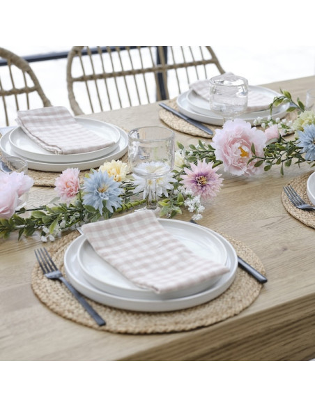 Frühlingsblumen-Laub-Girlande - Tischdekoration - Bellefete.ch