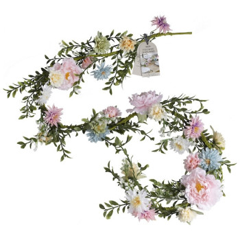 Frühlingsblumen-Laub-Girlande - Tischdekoration - Bellefete.ch 2