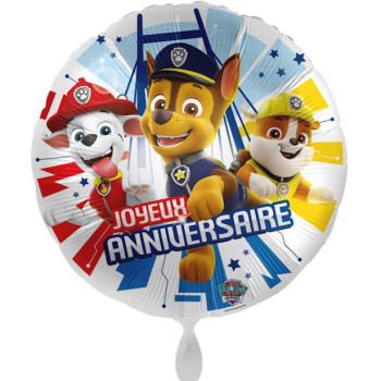 Aluminium Ballon "Happy Birthday" Patt Patrouille - Festliche Dekoration - Bellefete.ch - Schweiz