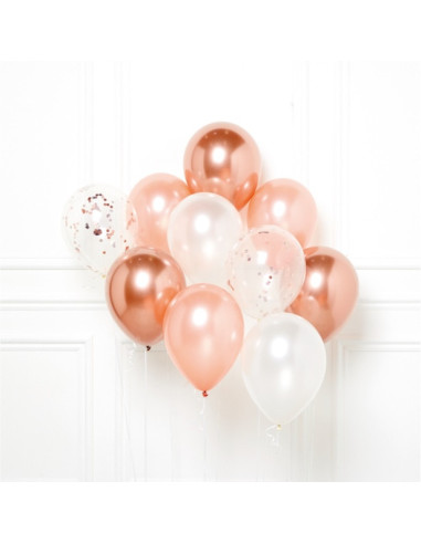 Bouquet de ballons Rose gold (10 pcs)