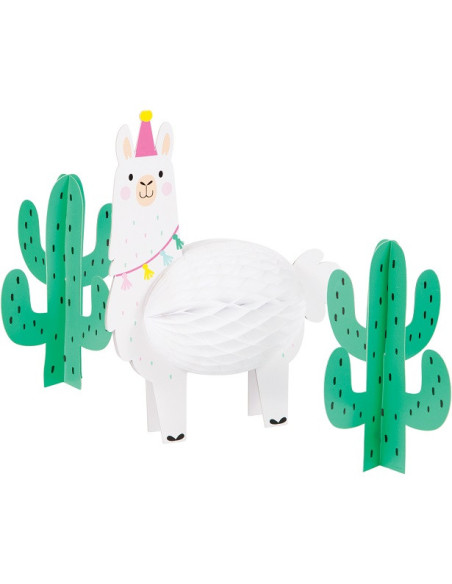 Tafelstück Thema Lama - Dekoration Geburtstag Kind und Party Thema Tiere - Bellefete.ch