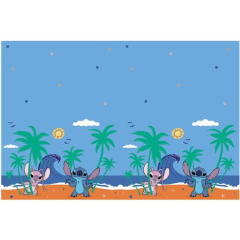 Tovaglia di compleanno Stitch per bambini, decorazione colorata e pratica Disney