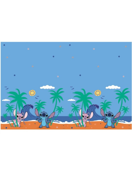 Tovaglia di compleanno Stitch per bambini, decorazione colorata e pratica Disney