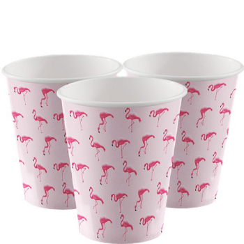 Rosa Flamingo-Becher