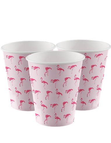 Rosa Flamingo-Becher